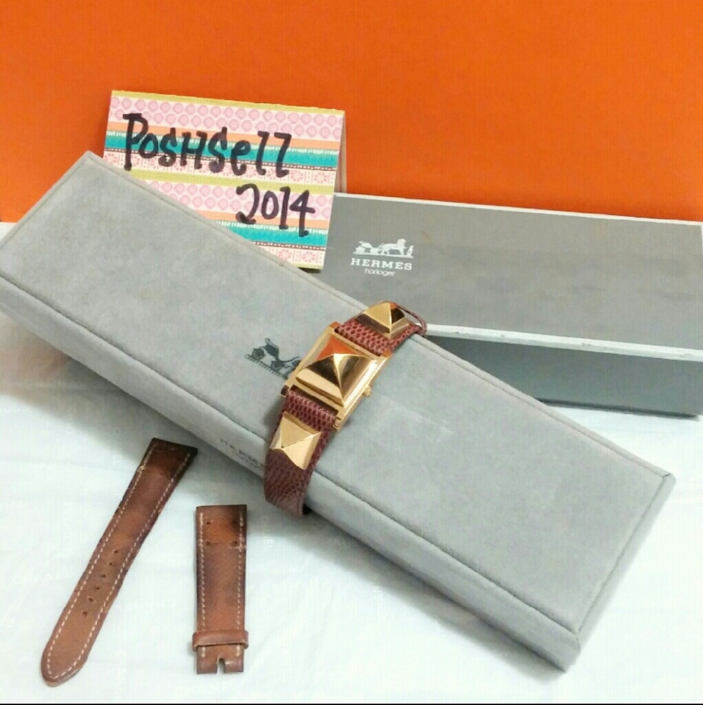 Auth HERMES Medor Watch